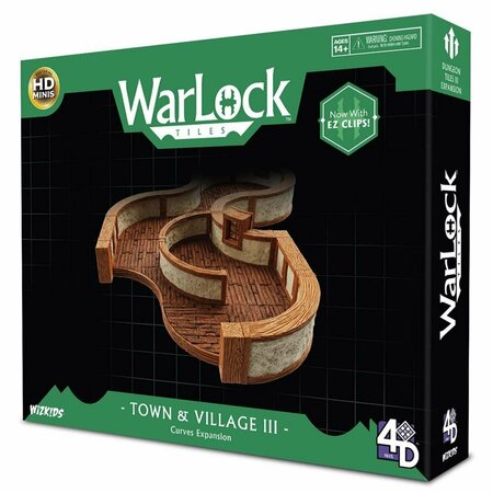 TOYS4.0 WarLock Tiles Town & Village III Curves Miniatures TO3299419